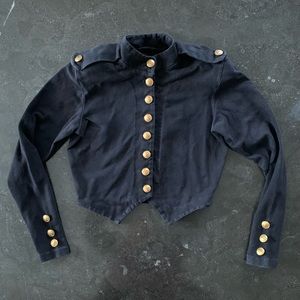 SOLD!! Vintage Betsey Johnson Military Type top/jacket.